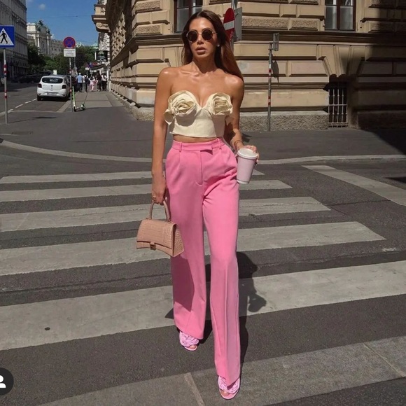 Last 🔥Zara wide leg menswear pants - Picture 7 of 16